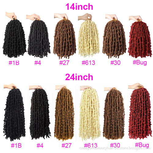 Short 14inch Butterfly Locs braids for african synthetic hair Jumbo braiding hair Faux locs Nu butterfly locs crotchet